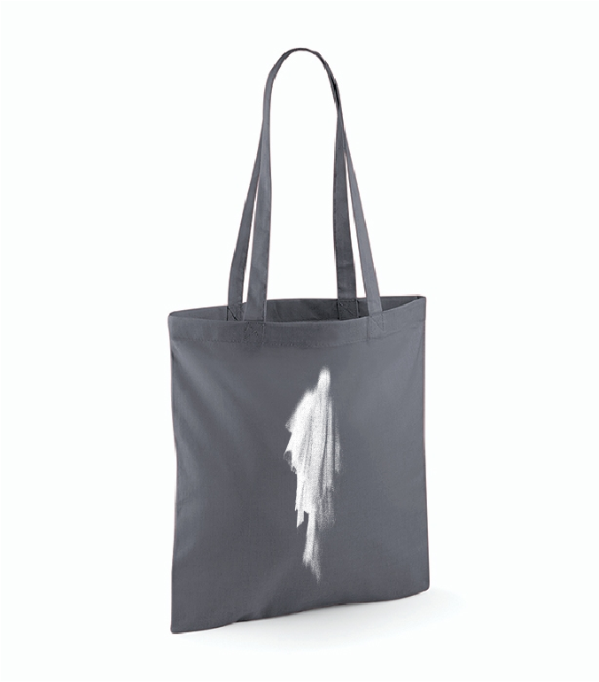 Totebag graphite: Logo glitch